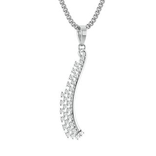 Sven Round Diamond Office Wear Pendant